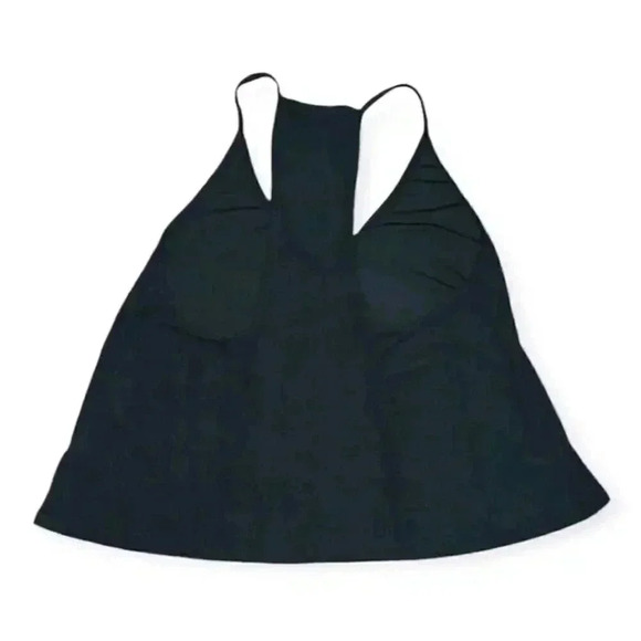 Free People Intimately Black Racerback Pleated Swing Cami Top Flowy Size S/P - Picture 4 of 6